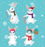 four-rabbits-christmas-theme_1308-122525.jpg
